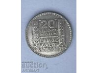 Moneda de argint #2 20 franci Franța 1933 Argint