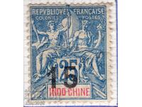 Indochina franceză-1903-Alegorie colonială-Supraprint, ștampilă