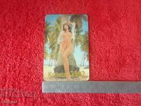 Старо еротично календарче 2002 г. гола жена еротика над 18 г