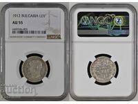 1 BGN 1912 ⭐ AU55 ⭐ NGC