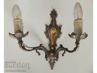 Old bronze wall sconce, lamp