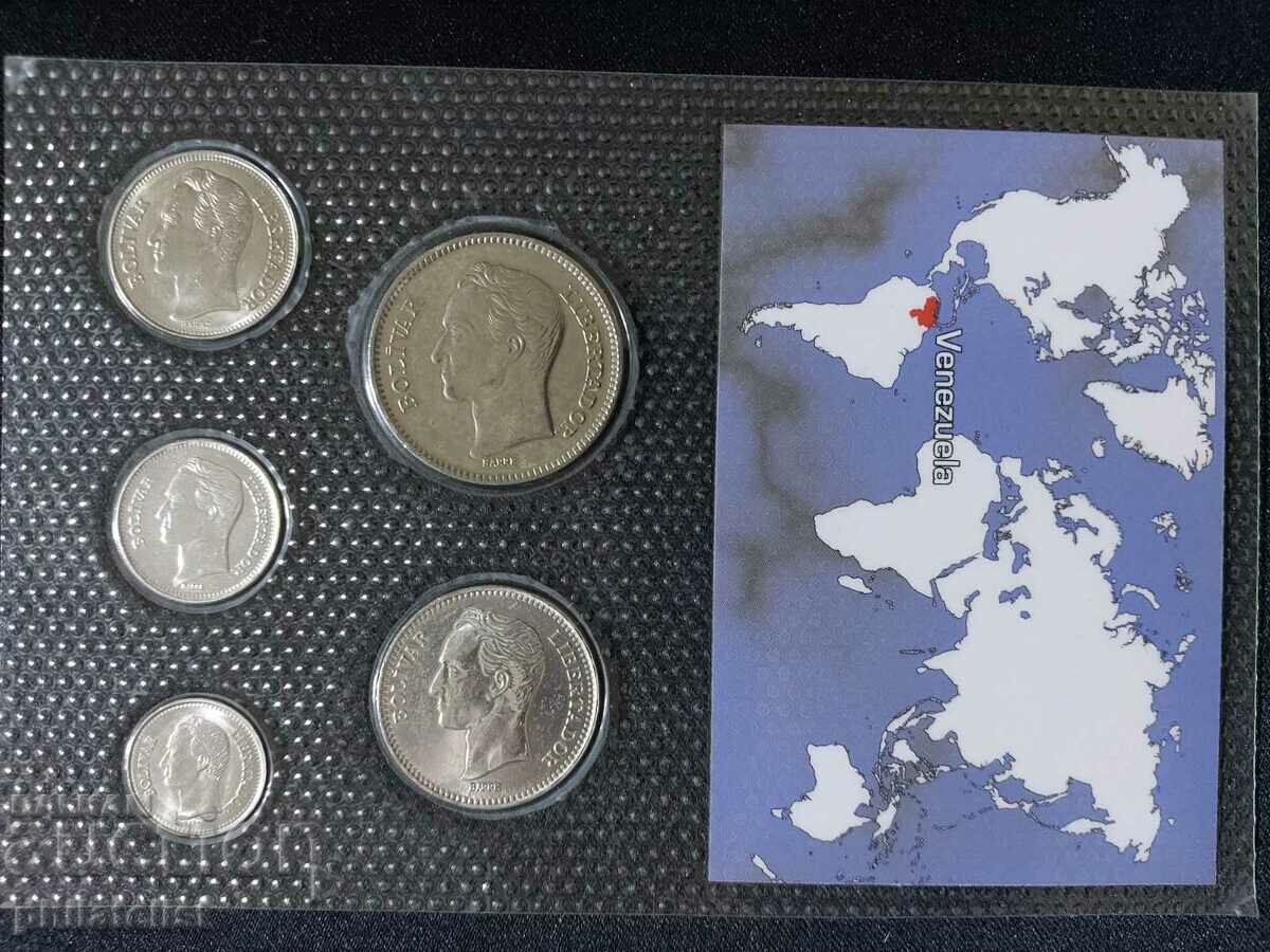 Auction  Venezuela 1989-1990 - complete set of 5 coins