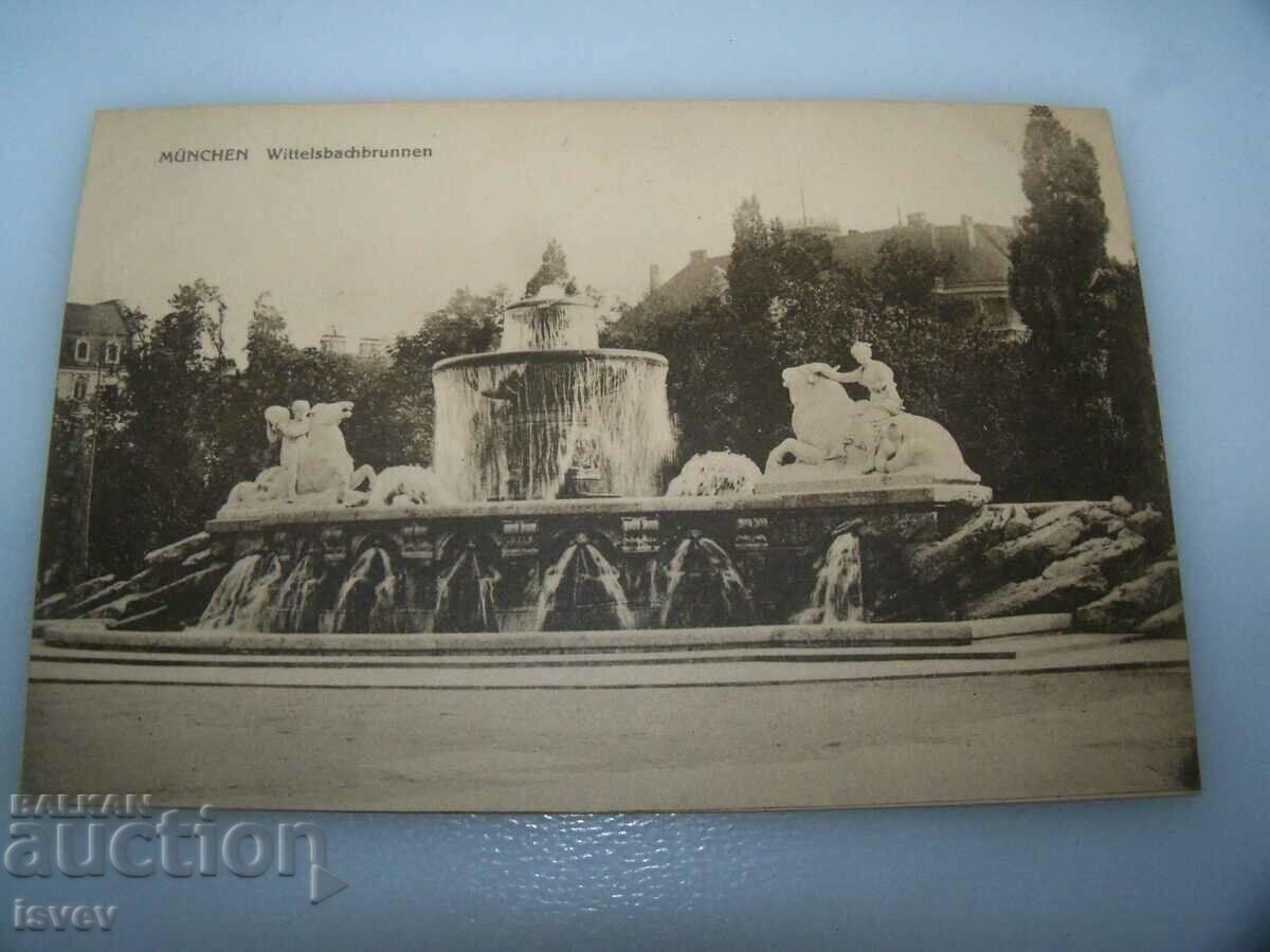 Delivery of Old postcard from Munich - Wittelsbachbrunnen Delivery of Old postcard from Munich - Wittelsbachbrunnen