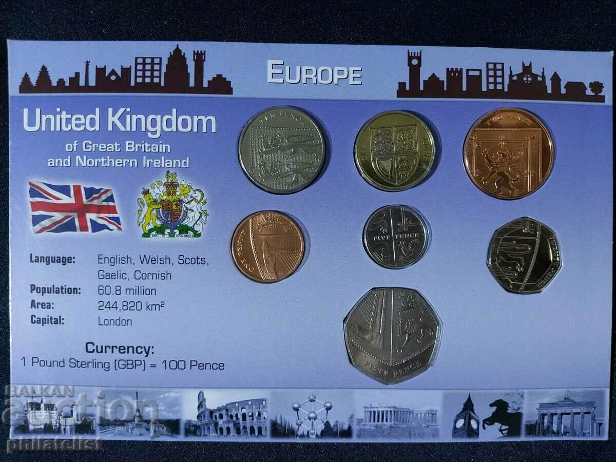 Complete set - Great Britain 2011-2012, 7 coins with price 22.00 BGN | € 11.25