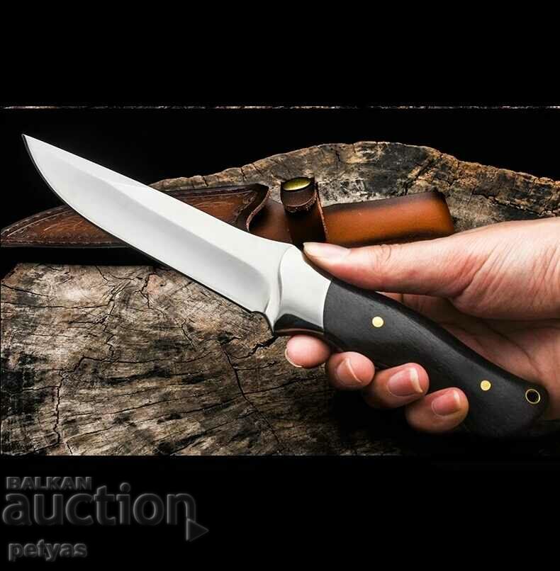 Delivery of Boutique hunting knife 98x220 mm, leather handle Delivery of Boutique hunting knife 98x220 mm, leather handle