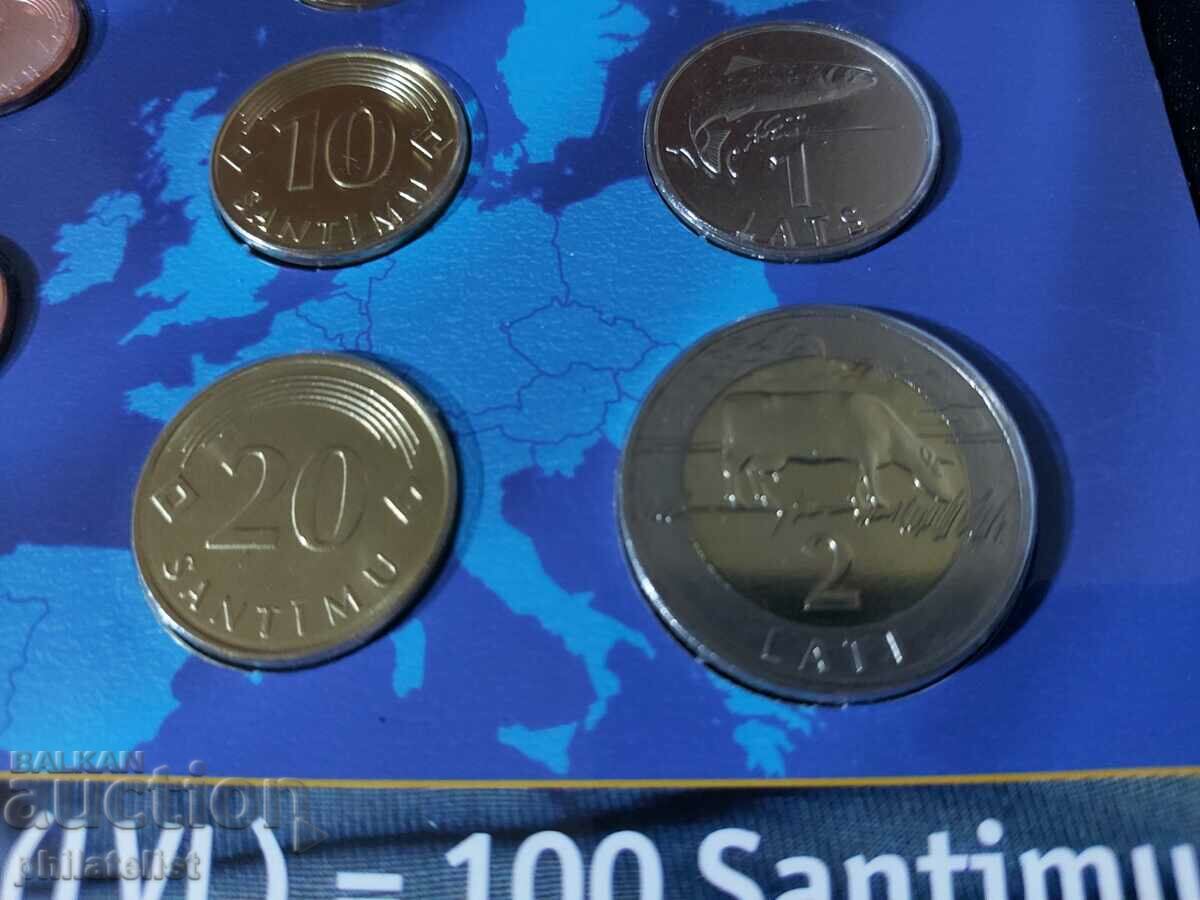 Ολοκληρωμένο σετ - Λετονία 1992 - 2009, 8 νομίσματα με τιμή 22.00 BGN | € 11.25 Ολοκληρωμένο σετ - Λετονία 1992 - 2009, 8 νομίσματα με τιμή 22.00 BGN | € 11.25