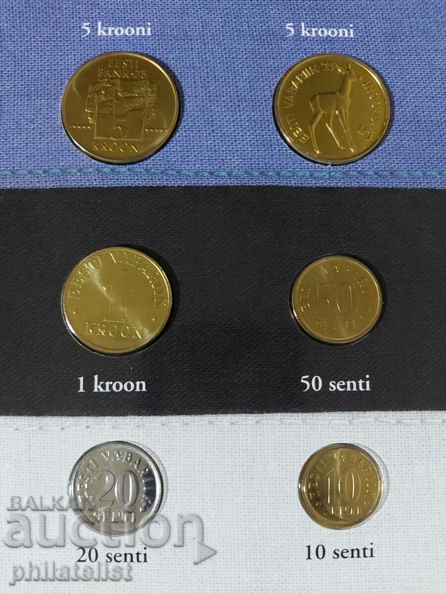 Auction Estonia 1992-2003 - Complete set of 6 coins Auction Estonia 1992-2003 - Complete set of 6 coins