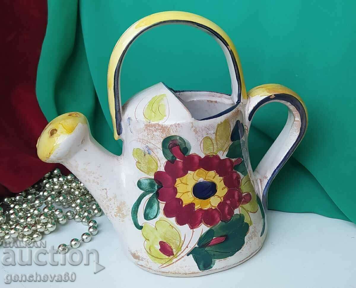 Vintage garden decoration - watering can with price 30.00 BGN | € 15.34 Vintage garden decoration - watering can with price 30.00 BGN | € 15.34