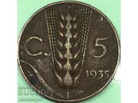 5 centesimi 1935 Italia Victor Emmanuel
