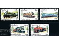 Laos 1991 - MNH locomotives