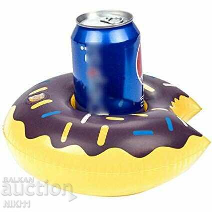Inflatable Donut Cup Holder for Pool Jugs with price 5.00 BGN | € 2.56 Inflatable Donut Cup Holder for Pool Jugs with price 5.00 BGN | € 2.56