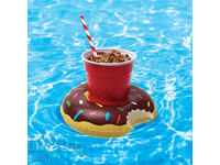 Inflatable Donut Cup Holder for Pool Jugs