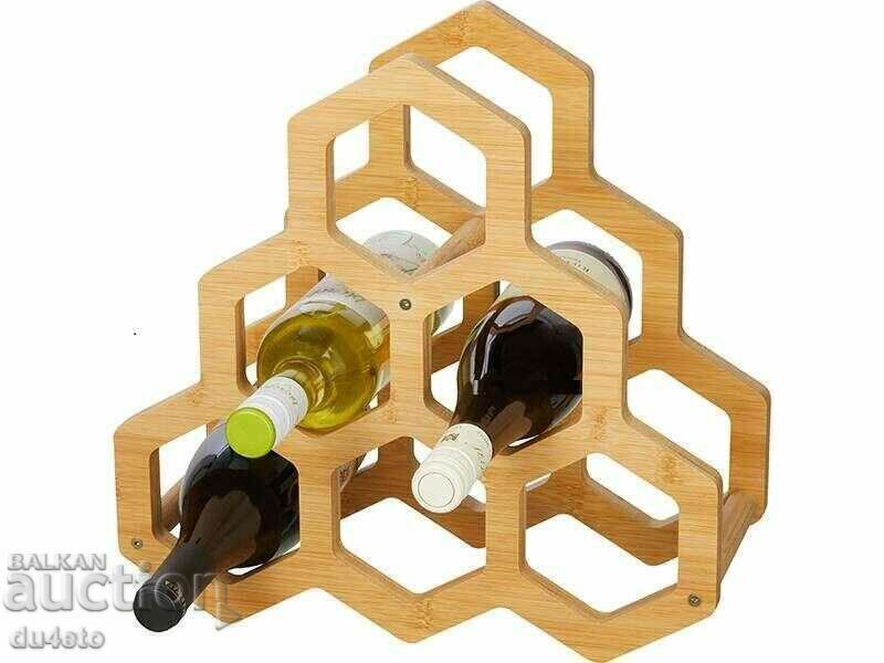 Stand, stand, shelf for wine 6 bottles 37x17.5x36 cm. - 6 Stand, stand, shelf for wine 6 bottles 37x17.5x36 cm. - 6