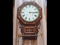Vintage Wooden Wall Clock WORKING