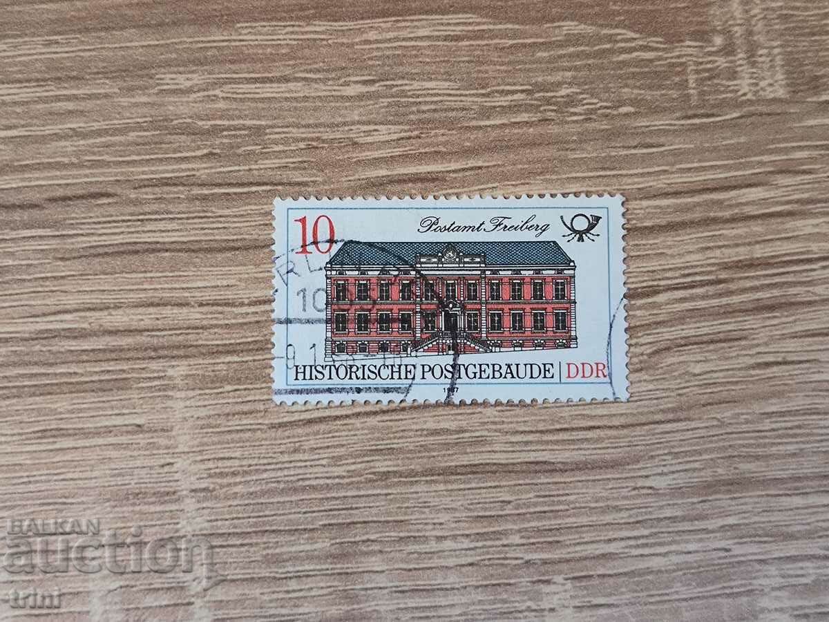 ГДР исторически пощенски сгради 1987 г.