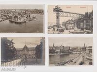 Σουηδία 4 Old Post cards ταξίδεψαν 1912-36