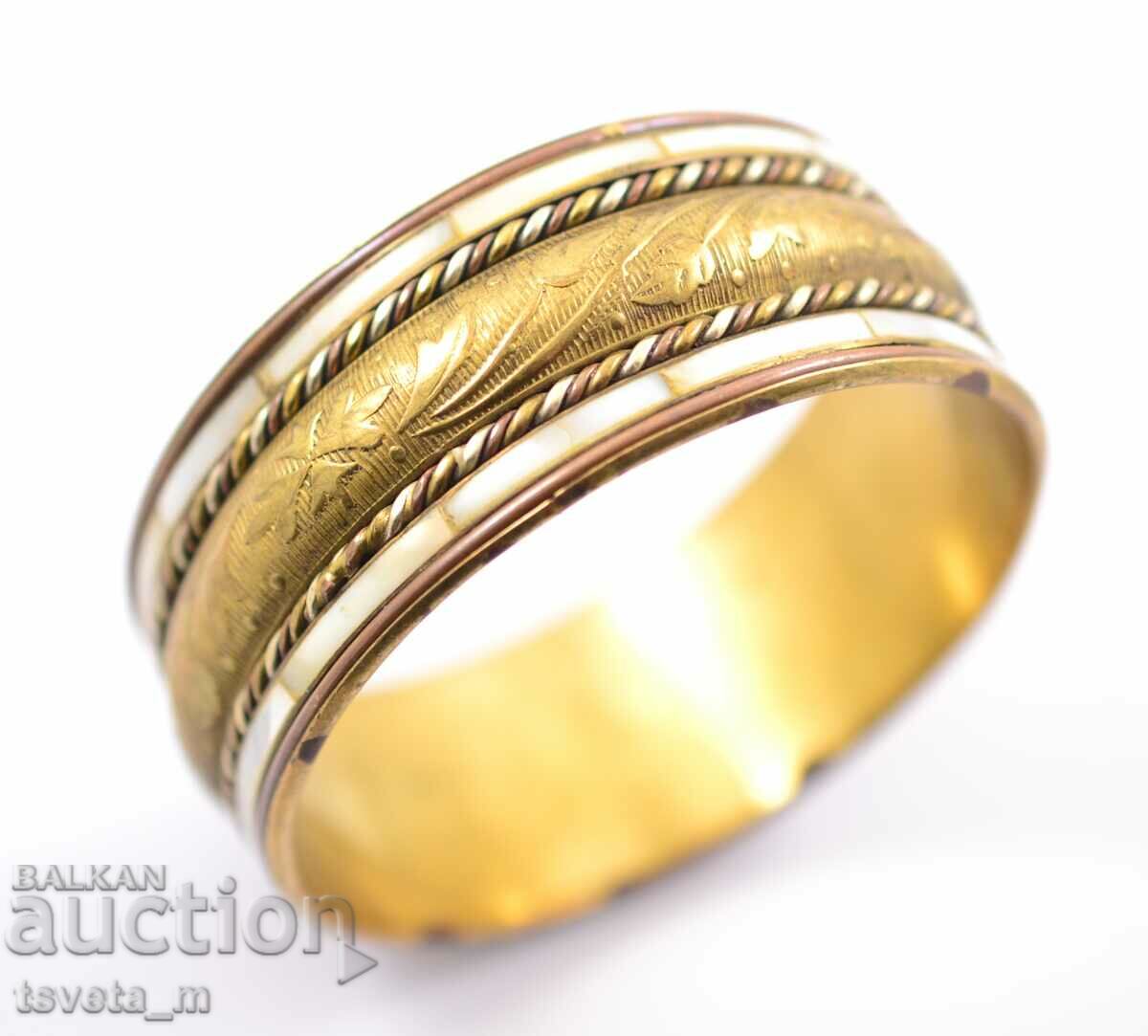 Βραχιόλι από μπρούτζο και φίλντισι με τιμή 15.00 BGN | € 7.67