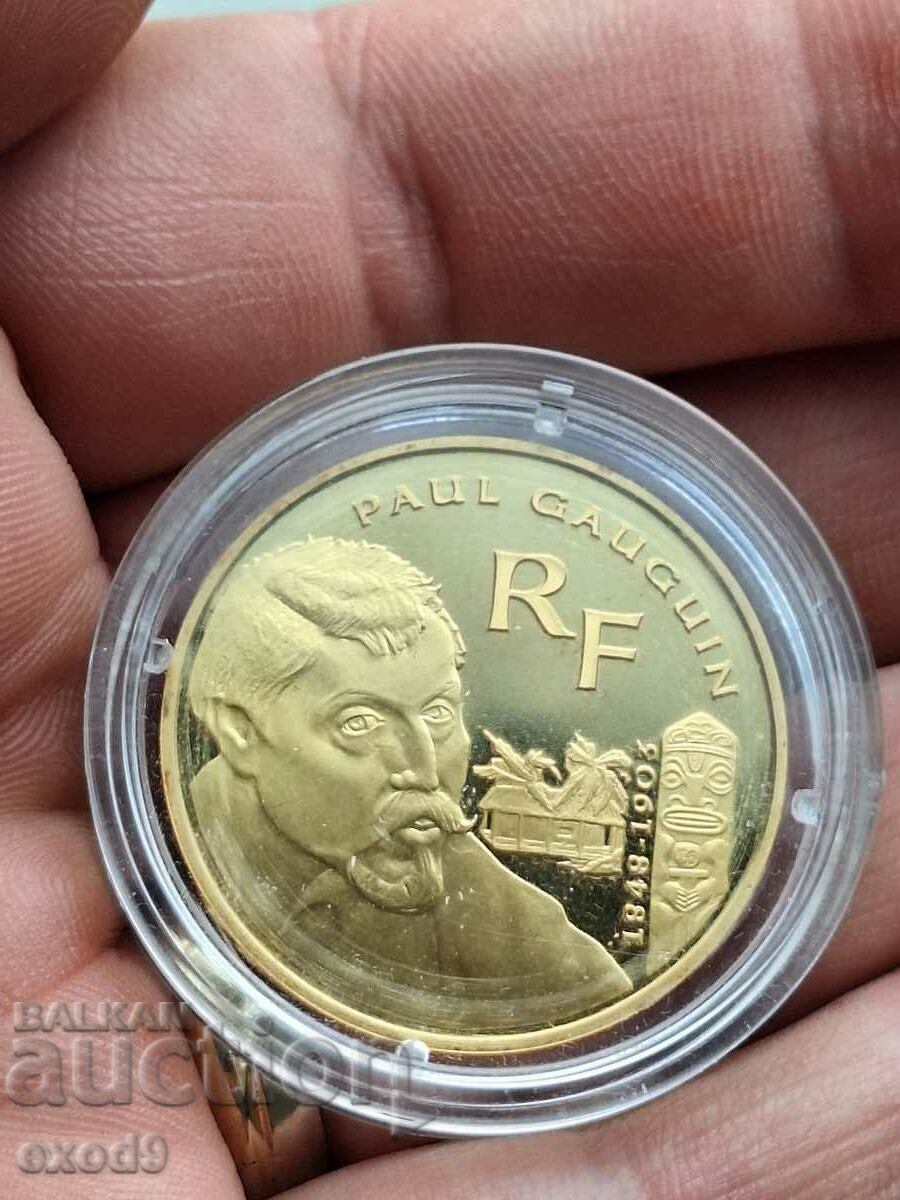 Рядка златна монета 20 Евро 2003, Пол Гоген