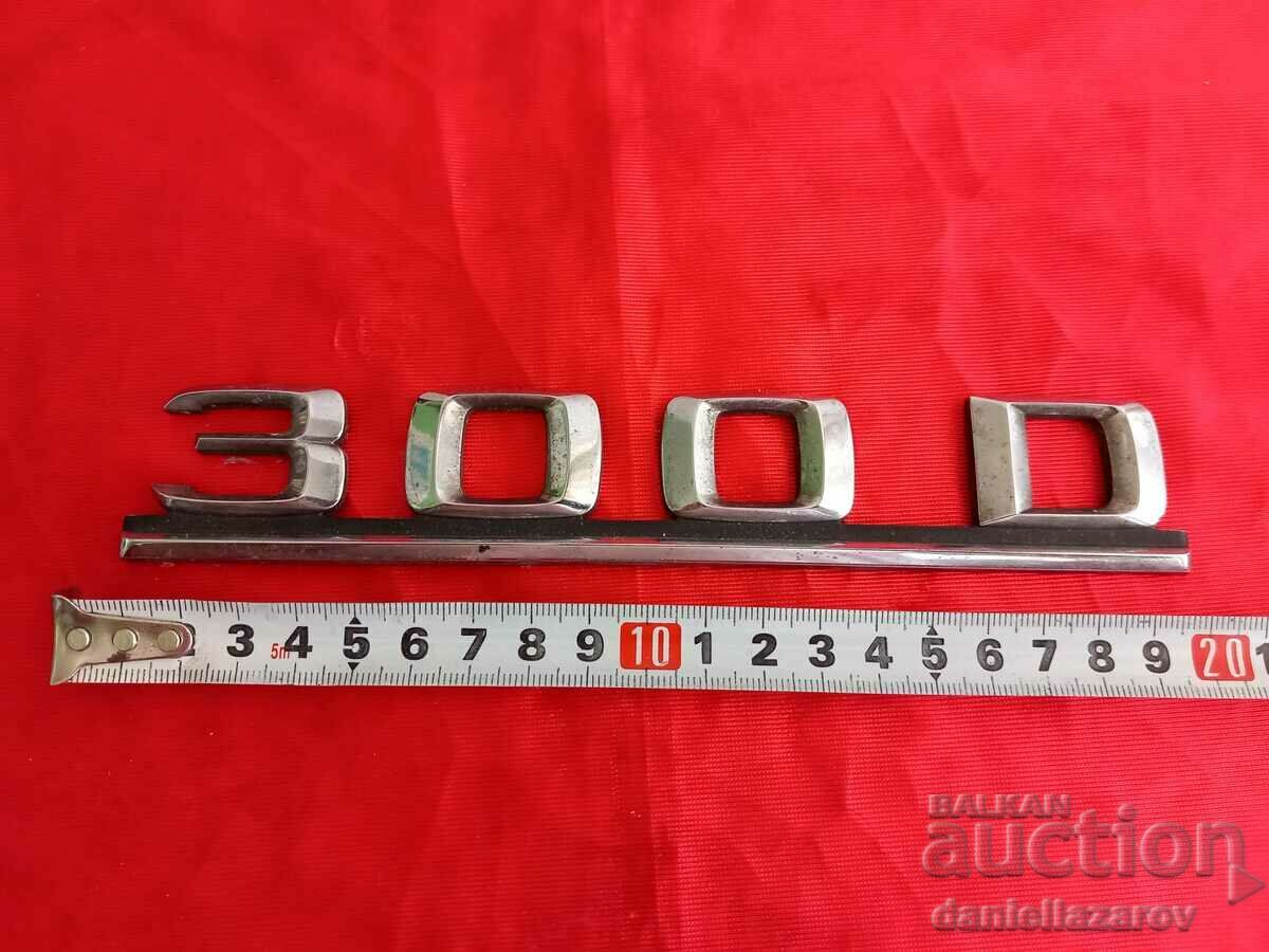 Retro Inscription Emblem for MERCEDES 300 D Mercedes 300D with price 38.00 BGN | € 19.43 Retro Inscription Emblem for MERCEDES 300 D Mercedes 300D with price 38.00 BGN | € 19.43