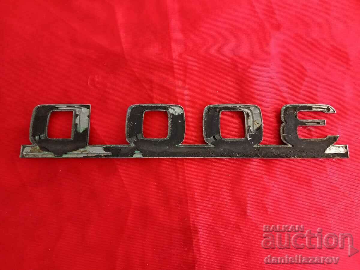 Auction Retro Inscription Emblem for MERCEDES 300 D Mercedes 300D Auction Retro Inscription Emblem for MERCEDES 300 D Mercedes 300D