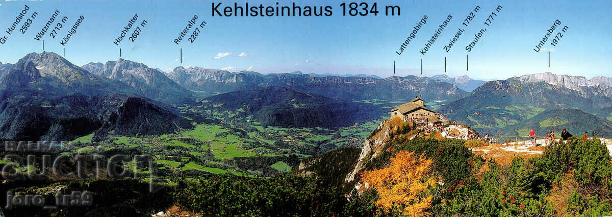 Postcard from the Bavarian Alps, "Eagle's Nest"