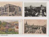 Austria Vienna 4 Old Post card traveled 1927-40