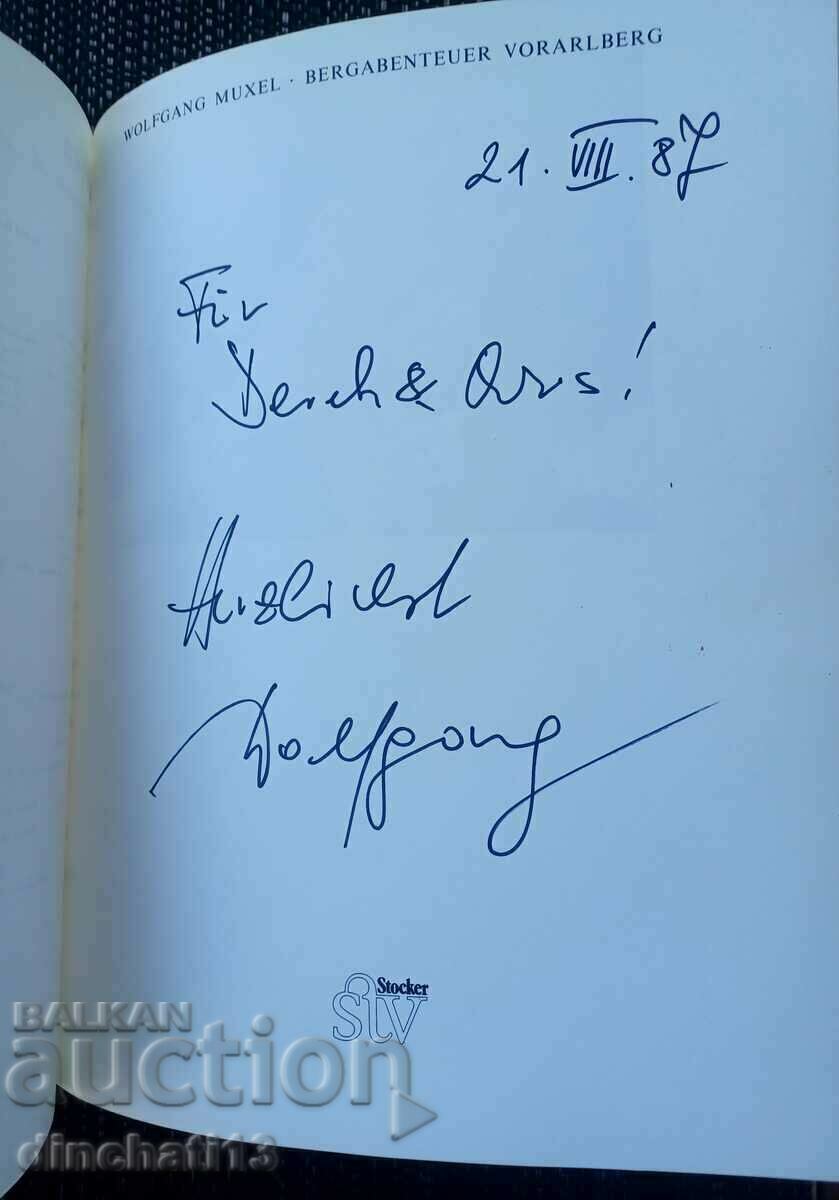 Bergabenteuer Vorarlberg. Wolfgang Muxel. Mountaineering Autograph with price 100.00 BGN | € 51.13 Bergabenteuer Vorarlberg. Wolfgang Muxel. Mountaineering Autograph with price 100.00 BGN | € 51.13