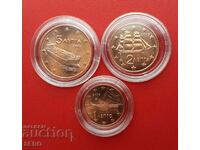 Greece-lot 3 euro coins 2008 in capsules