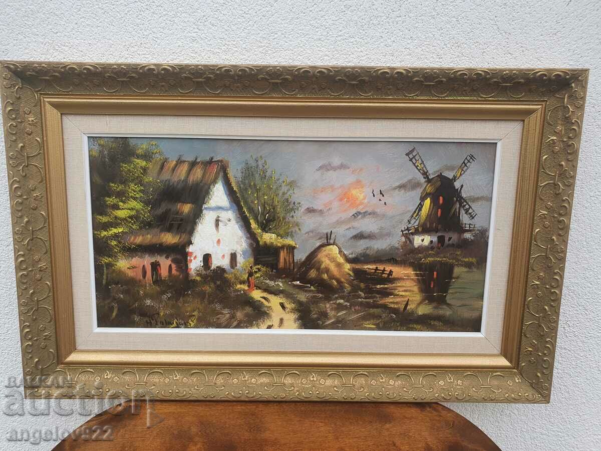 Original oil painting on canvas from 1960.