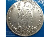 20 Kreuzer 1763 Germany Würzburg silver