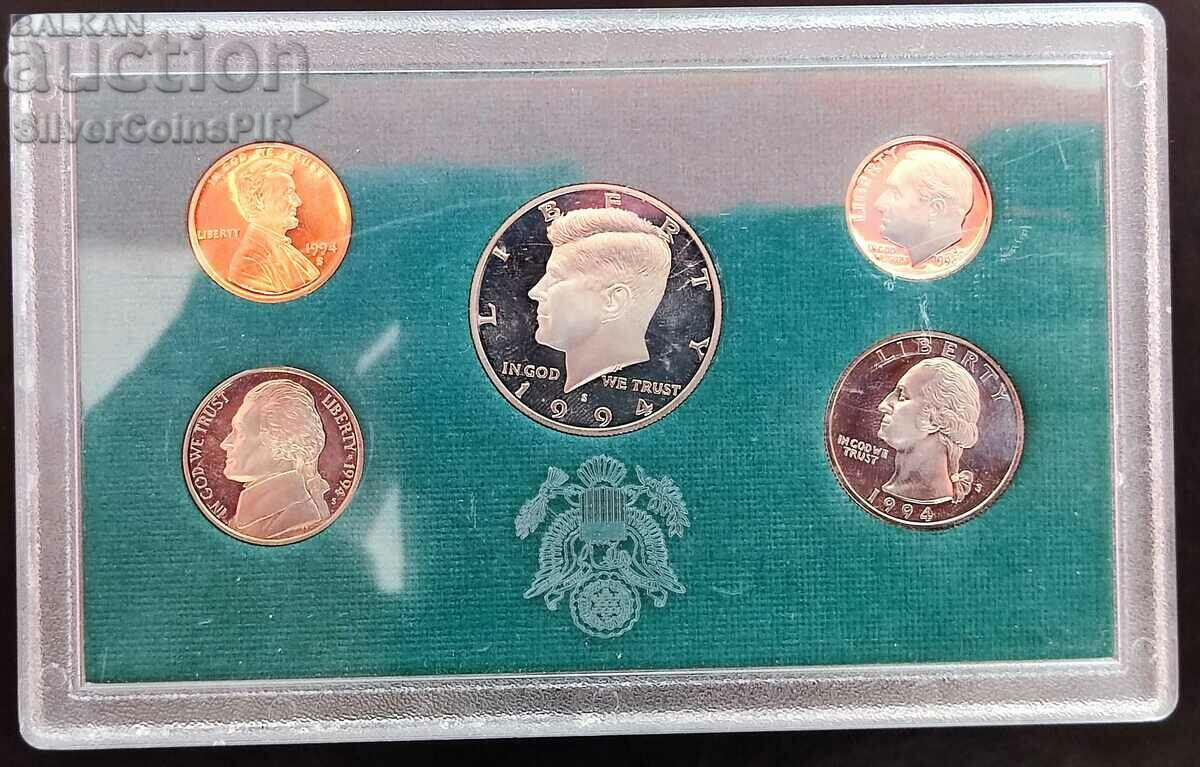 Пруф Сет Разменни Монети 1994 S САЩ