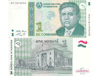 tino37- TAJIKISTAN - 1 SOMONI - 1999 - UNC