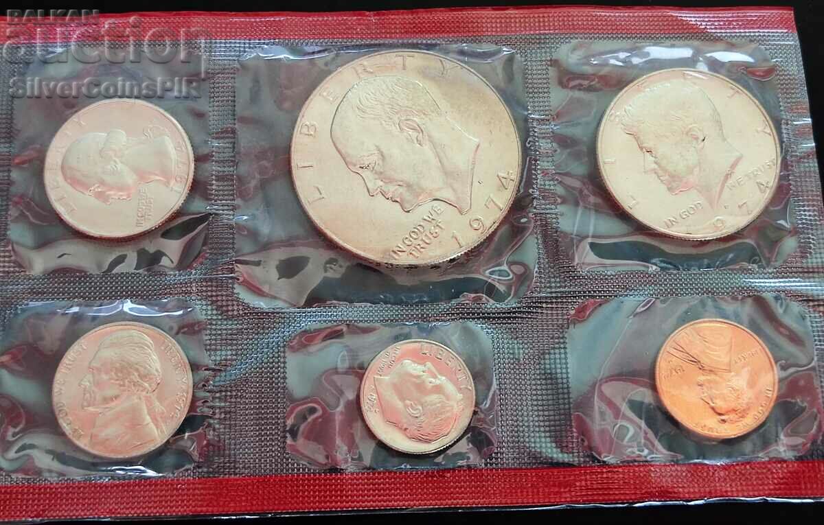 Set de monede de schimb 1974 SUA