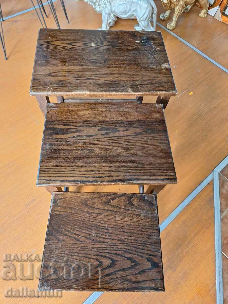 Delivery of Set of side tables made of solid wood Delivery of Set of side tables made of solid wood