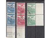 BK 263-265 Air mail Strasbourg, stamp, - pair with allong