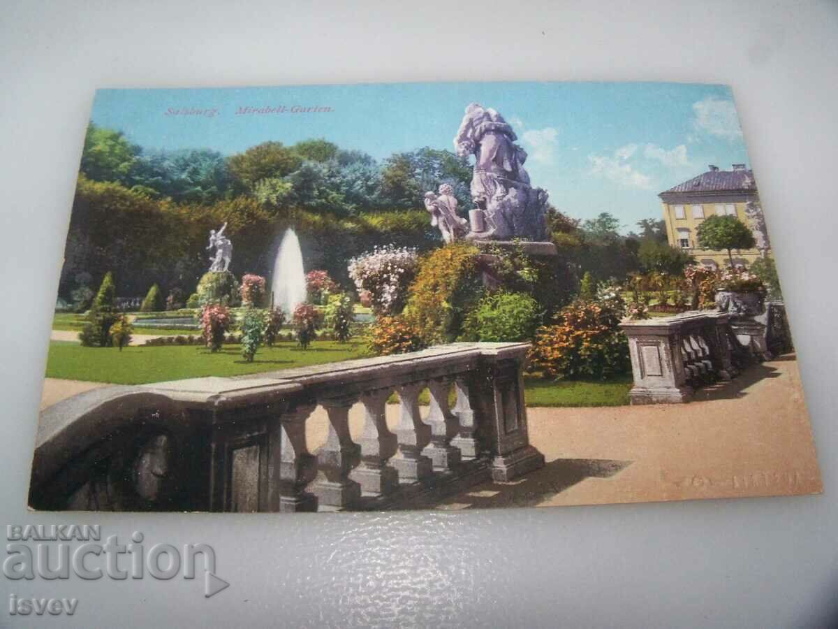 Old postcard from Salzburg, Austria