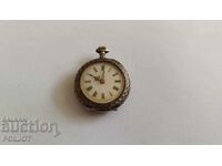 Old silver pocket mechanical watch