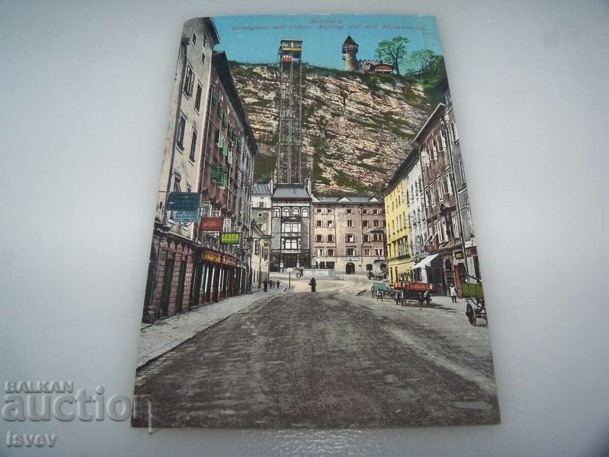 Παλιά καρτ ποστάλ από το Σάλτσμπουργκ, Αυστρία - ηλεκτρικός ανελκυστήρας με τιμή 10.00 BGN | € 5.11 Παλιά καρτ ποστάλ από το Σάλτσμπουργκ, Αυστρία - ηλεκτρικός ανελκυστήρας με τιμή 10.00 BGN | € 5.11