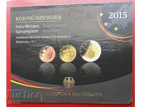 Germany SET 2015 of 9 euro coins/there are 2x2 euros/
