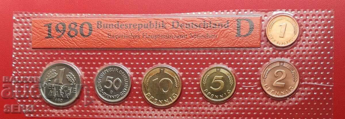 Germania-SET 1980 D-München de 6 monede