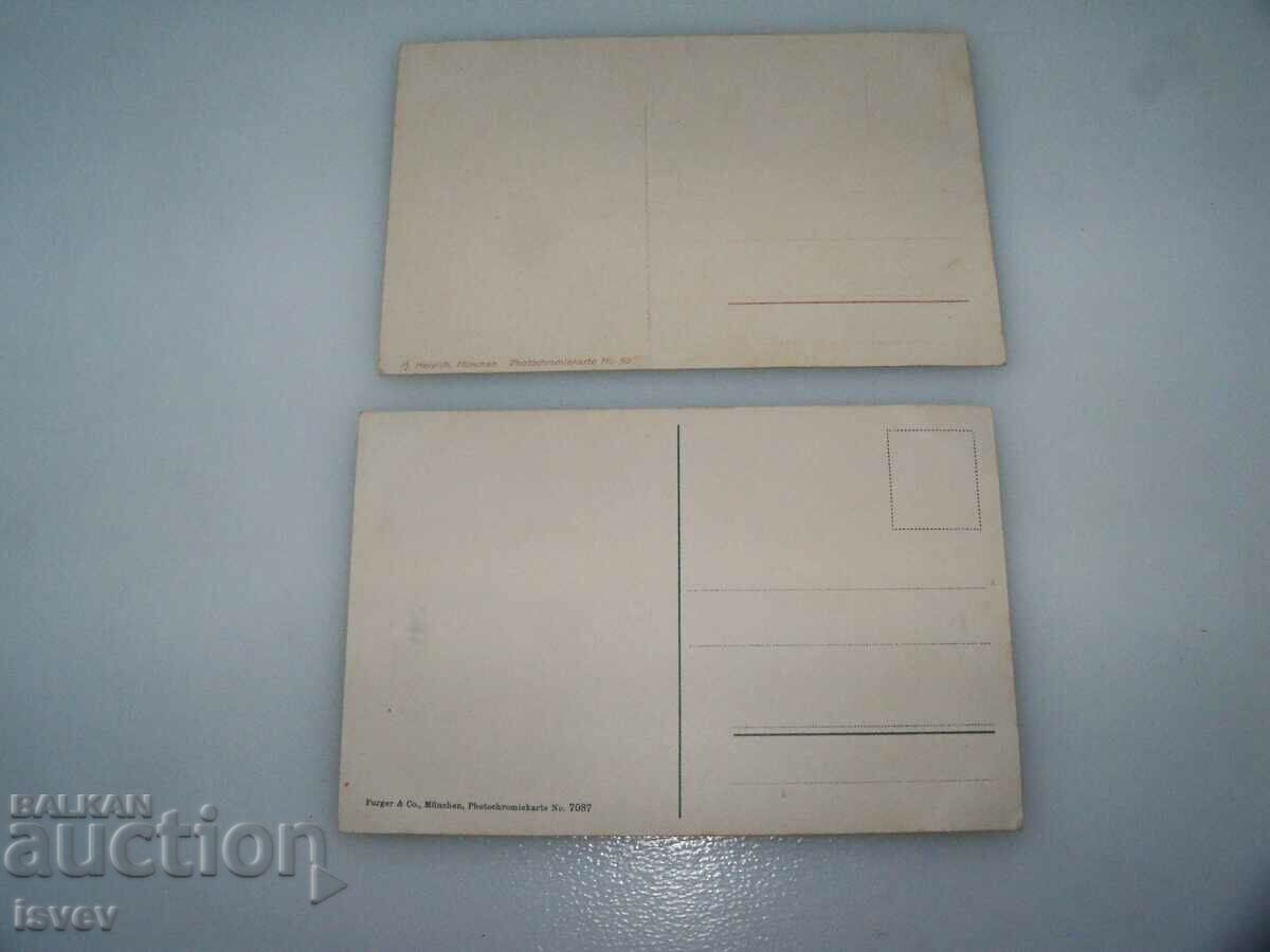 Delivery of Two old postcards from Munich, Germany