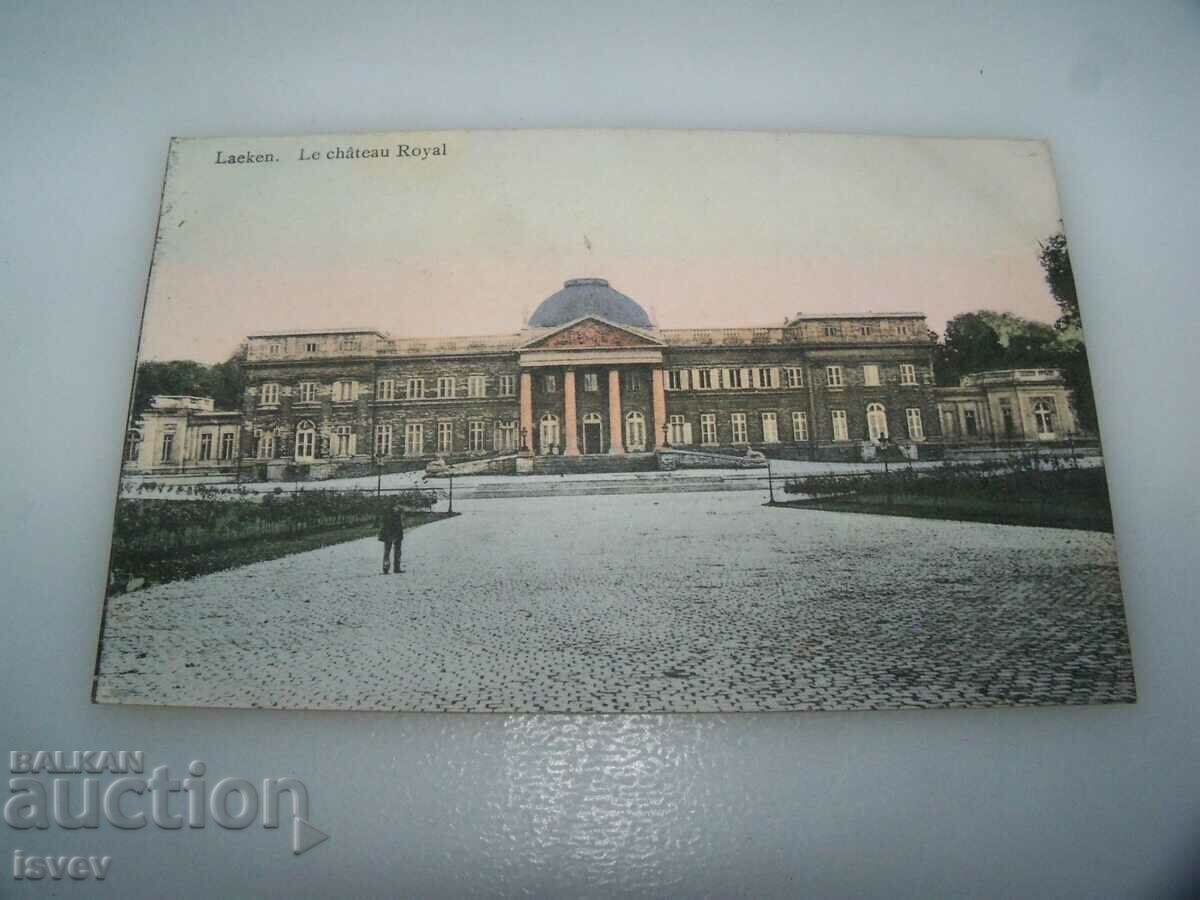 Old postcard from Belgium - Laeken, Le chateau Royal