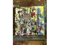 Pictură în ulei abstractă în relief - Stil - Jackson Pollock