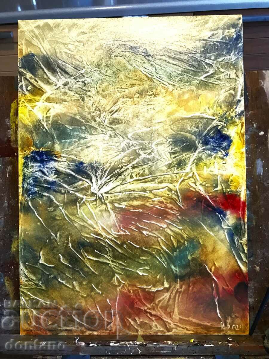 Abstract Oil Painting - Butterfly Wings - 35/25