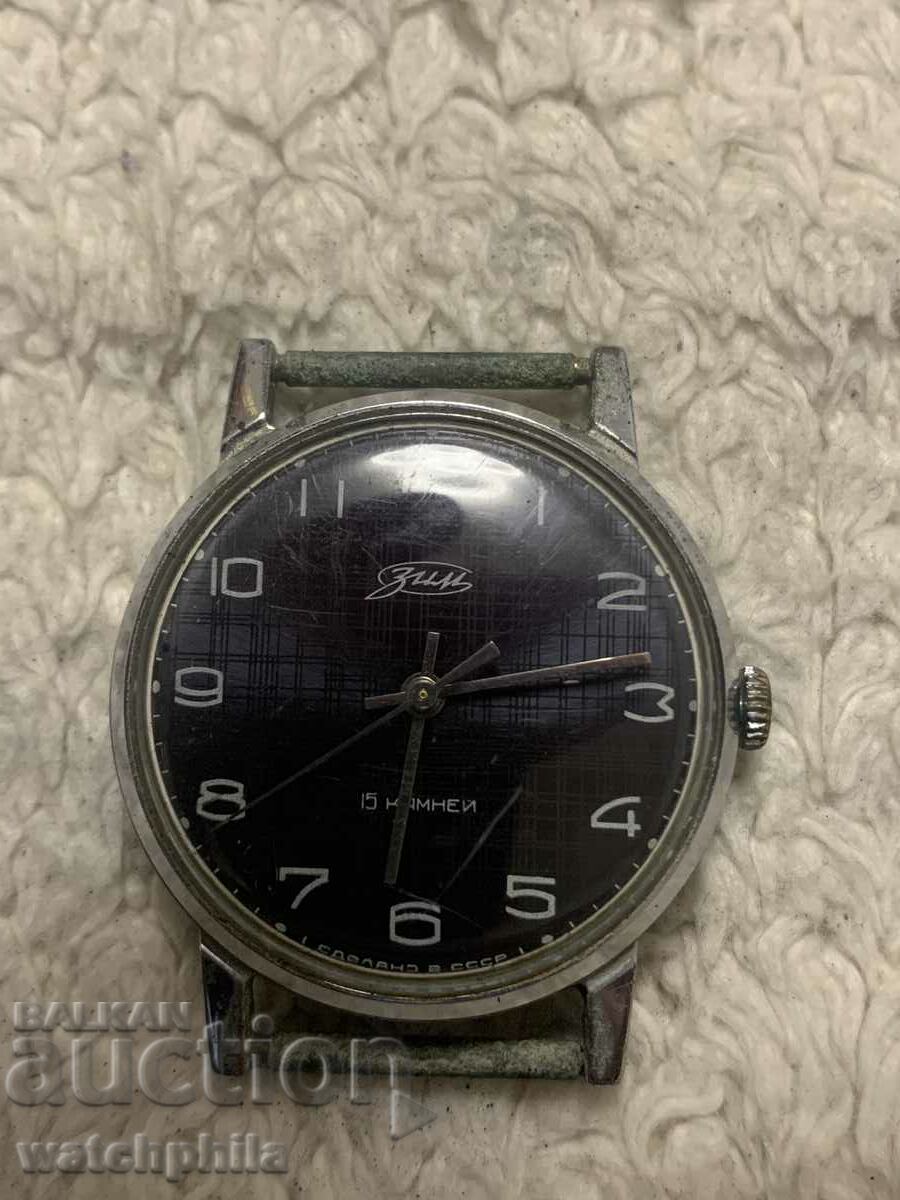 Σοβιετικό ανδρικό ρολόι Zim. Δουλεύει