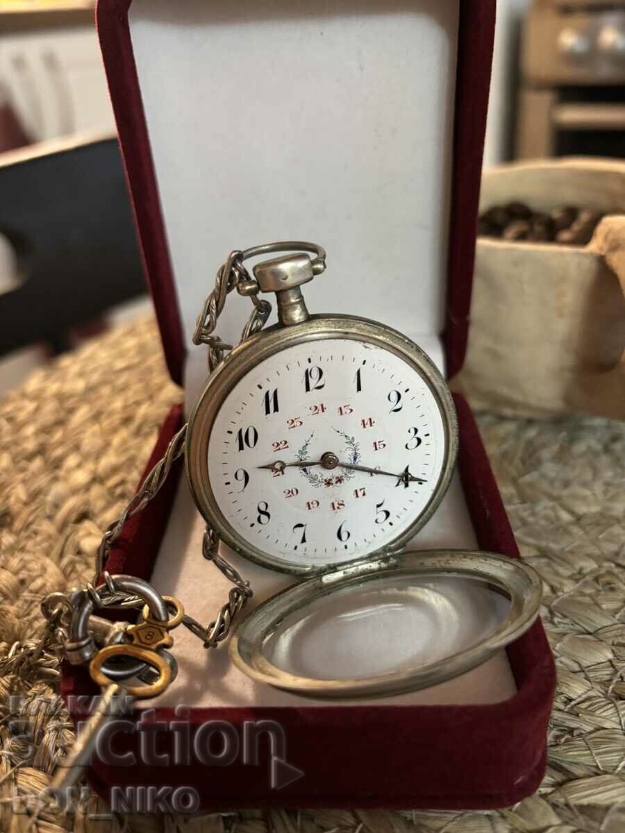 Δημοπρασία Ρολόι τσέπης ασήμι 1900 Δημοπρασία Ρολόι τσέπης ασήμι 1900