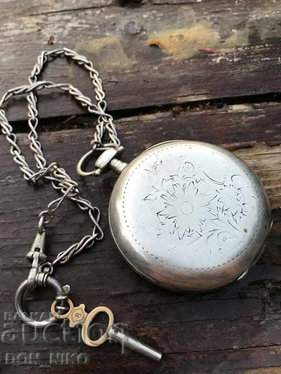 Παράδοση Ρολόι τσέπης ασήμι 1900 Παράδοση Ρολόι τσέπης ασήμι 1900