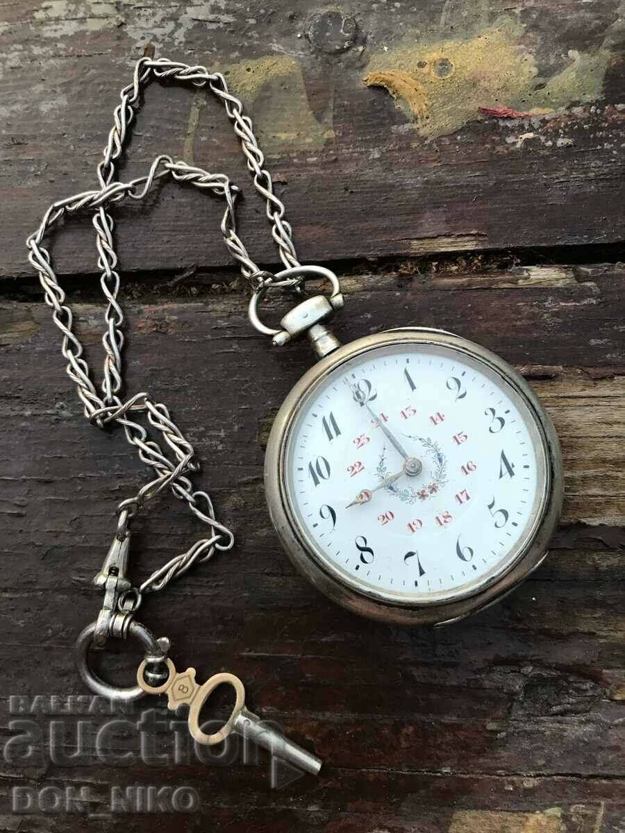 Джобен часовник Сребърен 1900 г