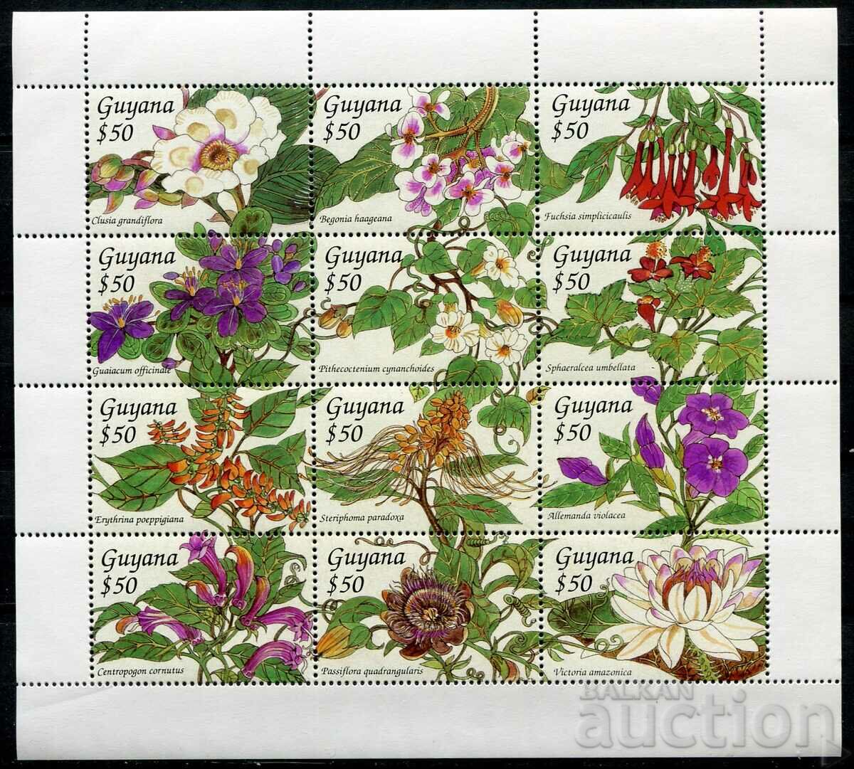 Guyana 1994 MnH - Flora, tropical flowers