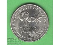 (¯`'•.¸ 25 cents 2022 P USA (Wilma Mankiller) UNC-